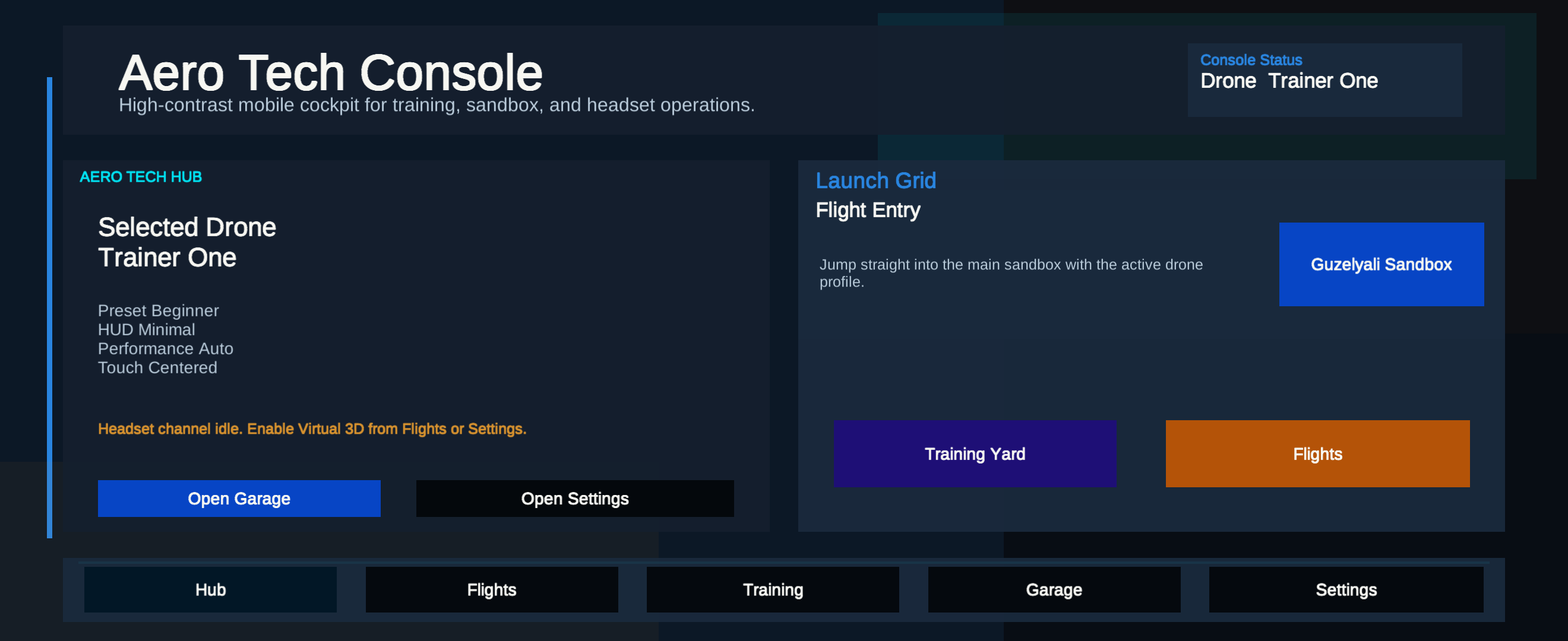 Drone Simulator oyun ici gorunum